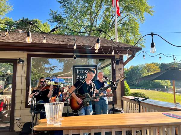 Music on tiki patio