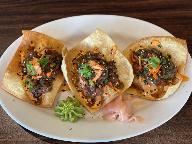 AHI TUNA WONTONS